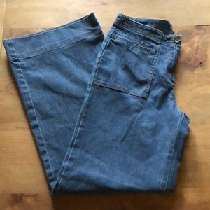 J Jill Wide leg denim trousers